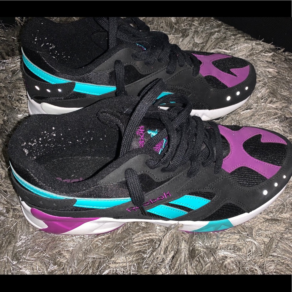 Purple & Blue Reebok Aztrecks